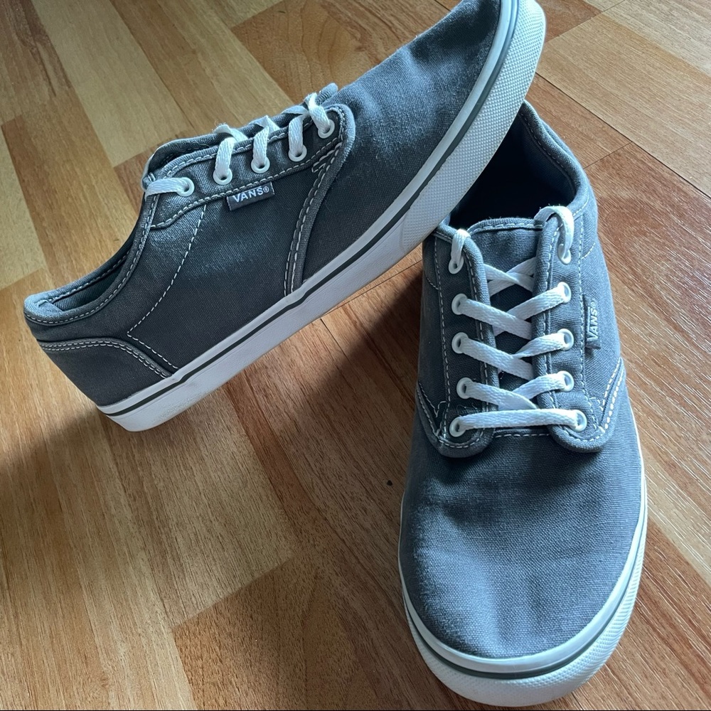 EUC Gray Vans 8.5